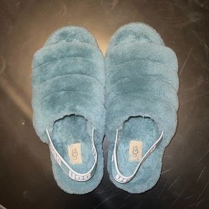 Like New-UGG Slides in Atlantic (Blue Color)-Women’s Size 9